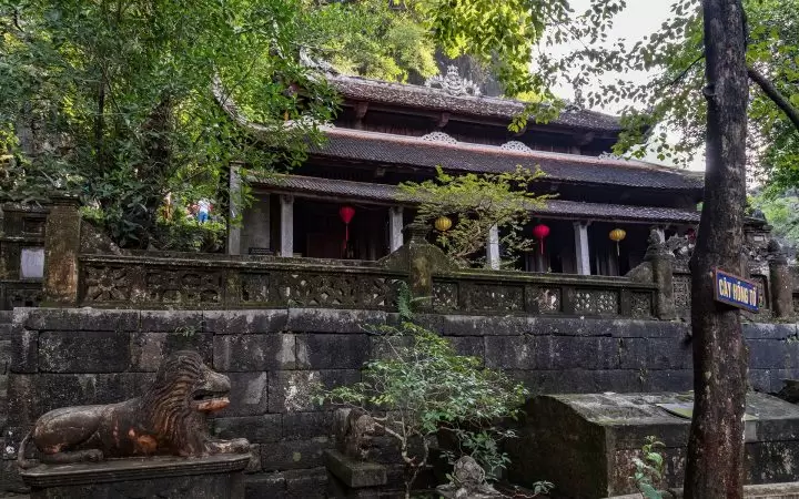 Lower Pagoda with traditional architecture of "Dinh" house